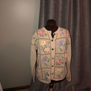 Vintage Northern Reflections floral sweater